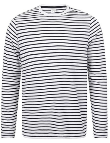 S-SF204-Unisex Long Sleeved Striped T